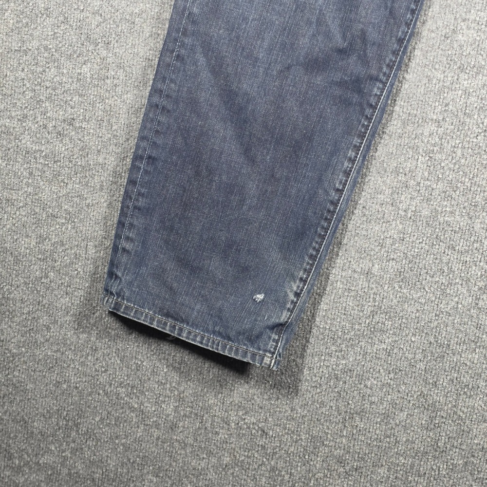 Levis 569 Jeans Mens 34x32 Loose Fit Baggy Indigo Wash Distressed Denim‎ - Picture 6 of 13